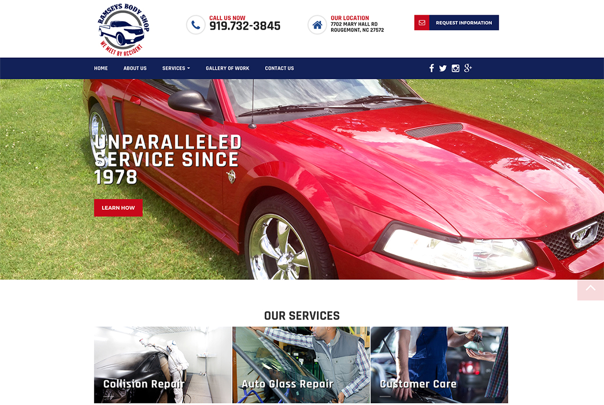 M Ramsey and Son Body Shop Premier  Design Solutions